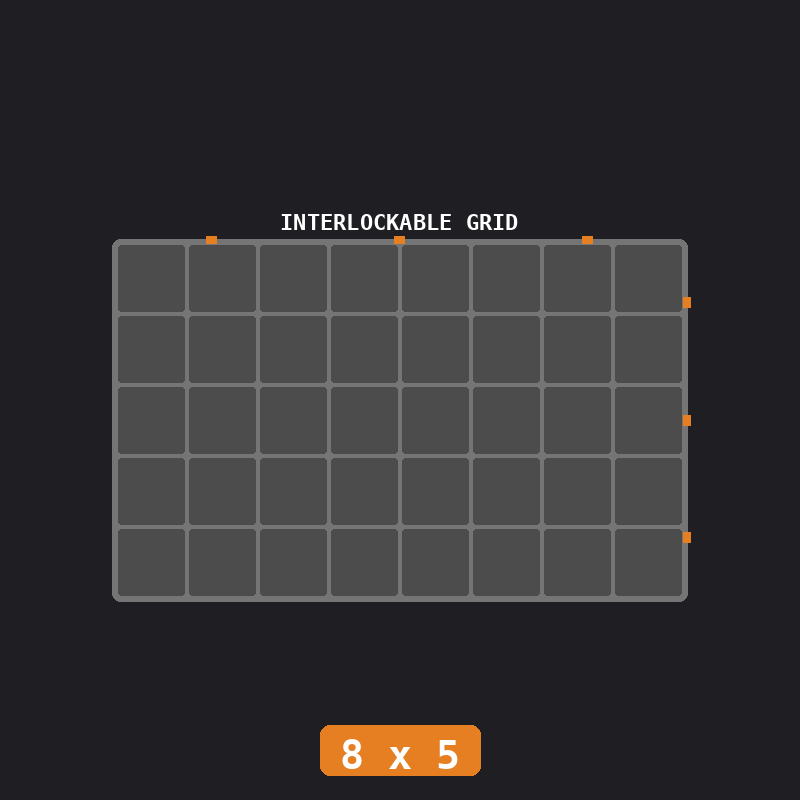 Industrial (Gunmetal / Orange)