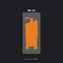 Industrial (Gunmetal / Orange)