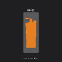 Industrial (Gunmetal / Orange)