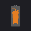 Industrial (Gunmetal / Orange)