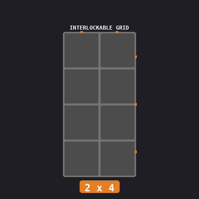 Industrial (Gunmetal / Orange)