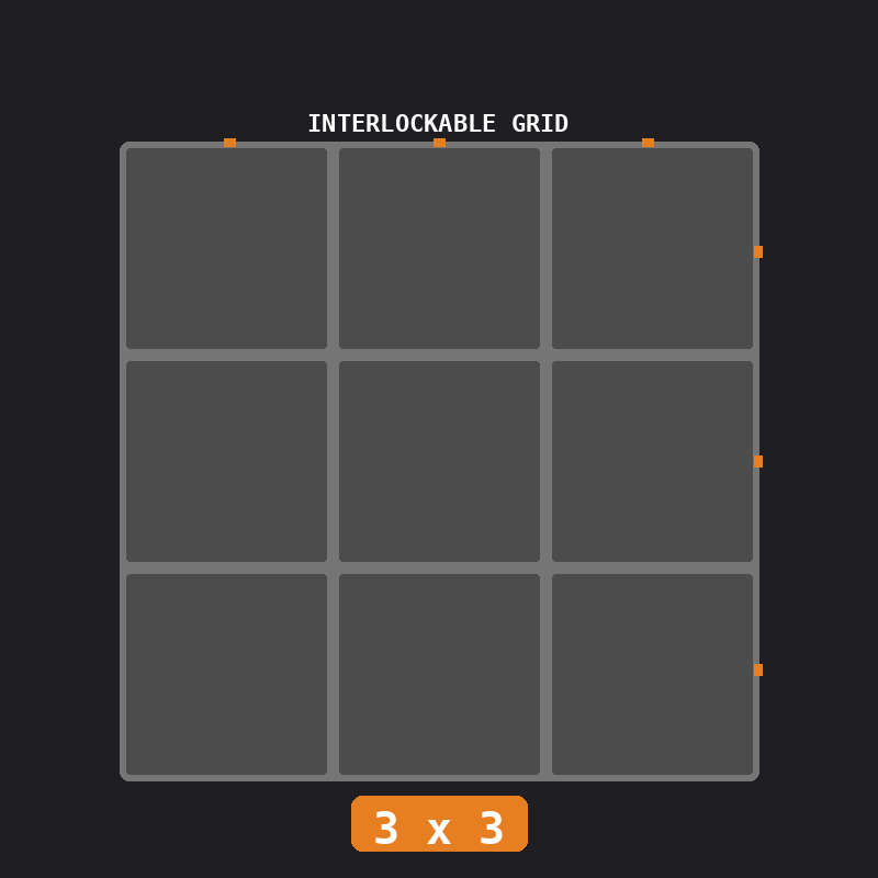 Industrial (Gunmetal / Orange)