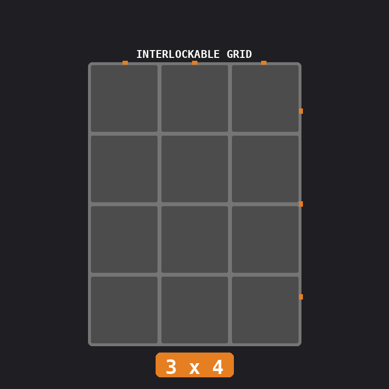 Industrial (Gunmetal / Orange)