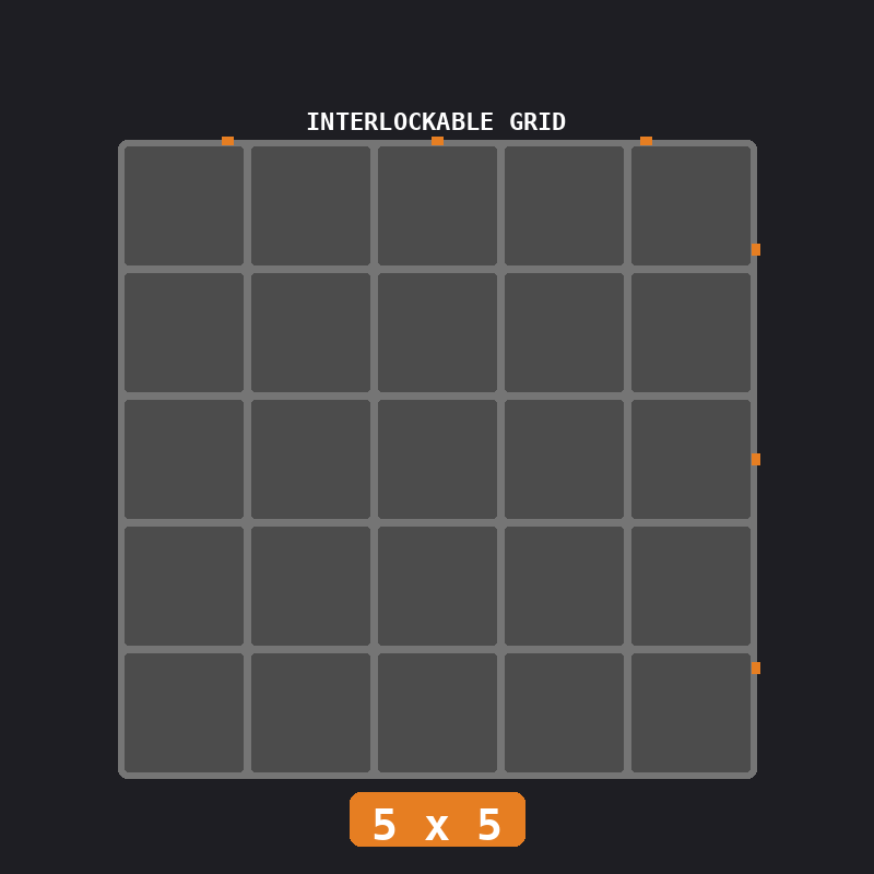 Industrial (Gunmetal / Orange)