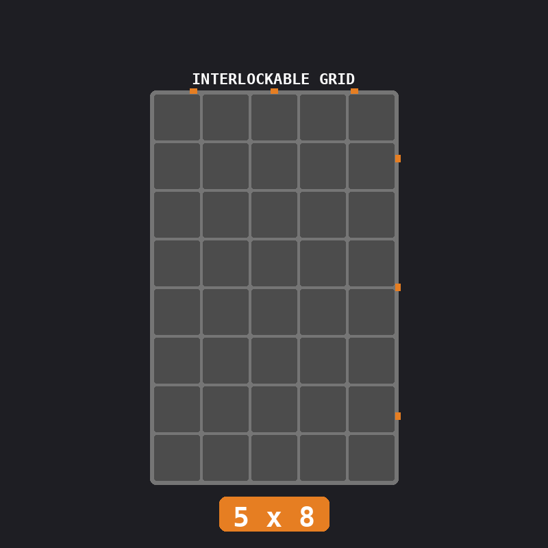 Industrial (Gunmetal / Orange)