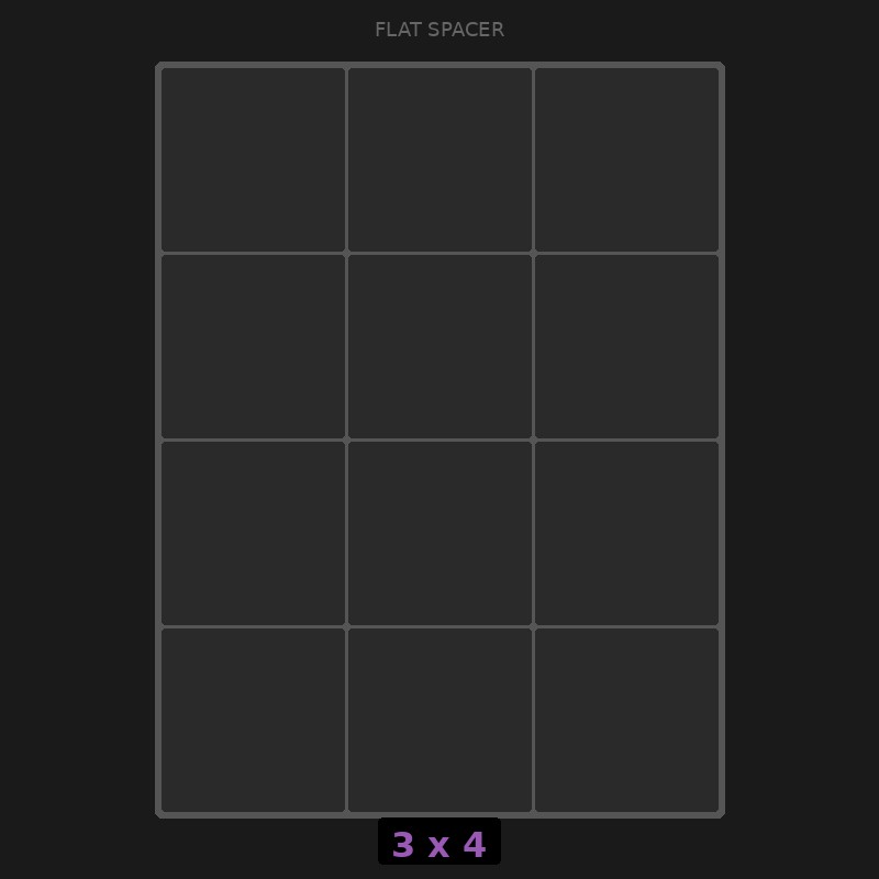 Spacer 3x4 Flat