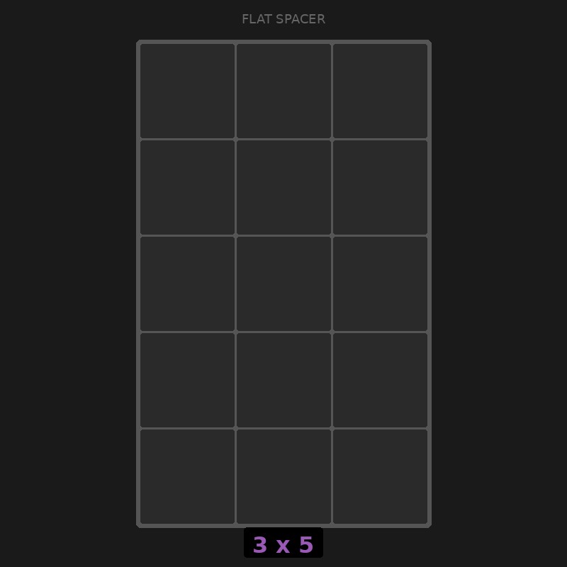 Spacer 3x5 Flat