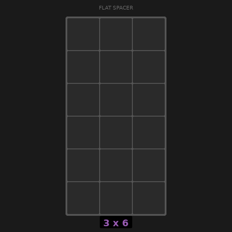 Spacer 3x6 Flat
