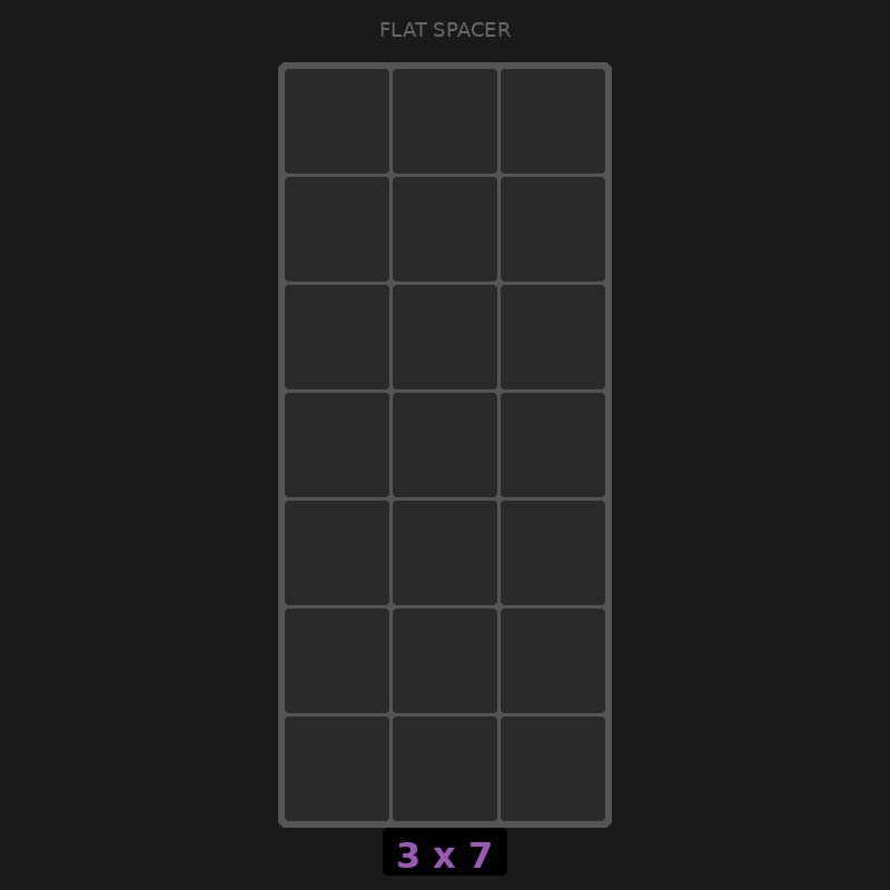 Spacer 3x7 Flat