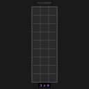 Spacer 3x9 Flat