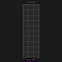 Spacer 3x10 Flat
