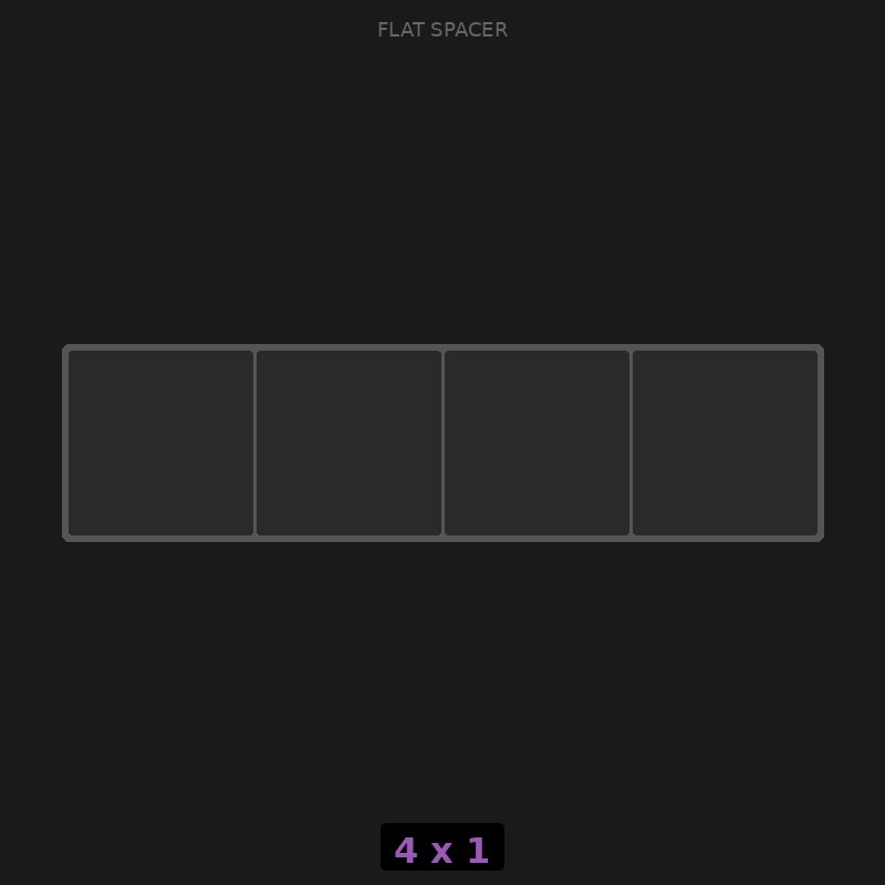 Spacer 4x1 Flat