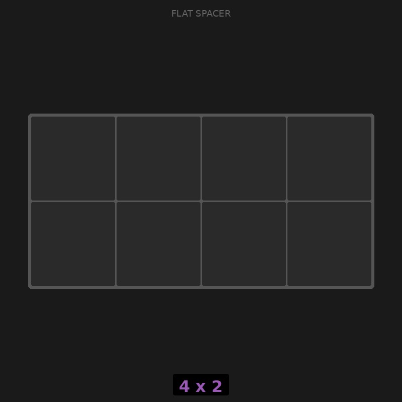 Spacer 4x2 Flat