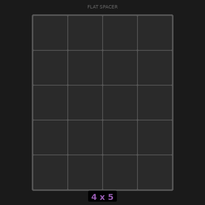Spacer 4x5 Flat