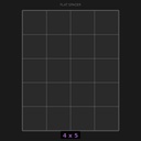 Spacer 4x5 Flat