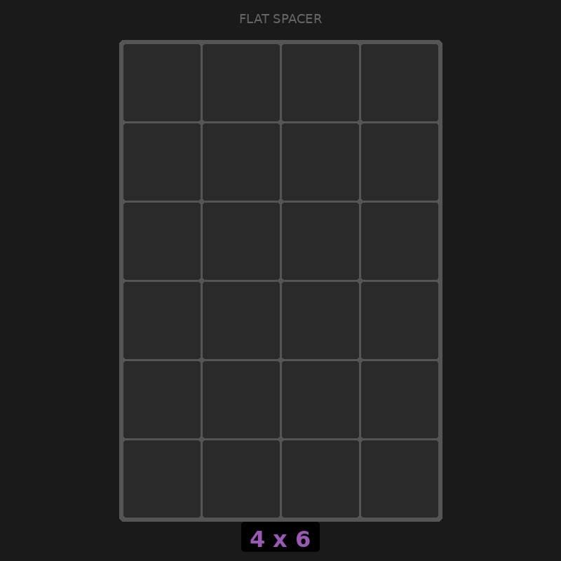 Spacer 4x6 Flat
