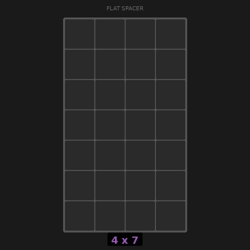 Spacer 4x7 Flat