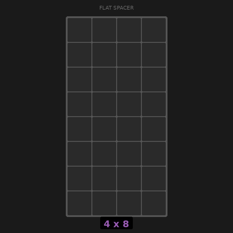 Spacer 4x8 Flat