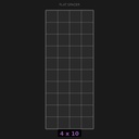 Spacer 4x10 Flat