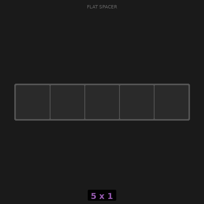 Spacer 5x1 Flat