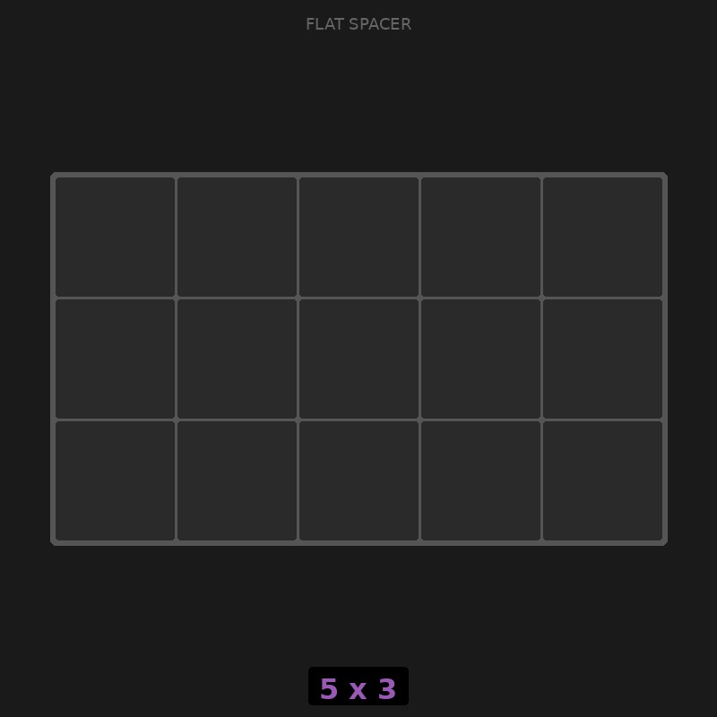 [RR-SF-5x3] Spacer 5x3 Flat