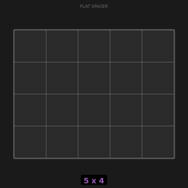 Spacer 5x4 Flat