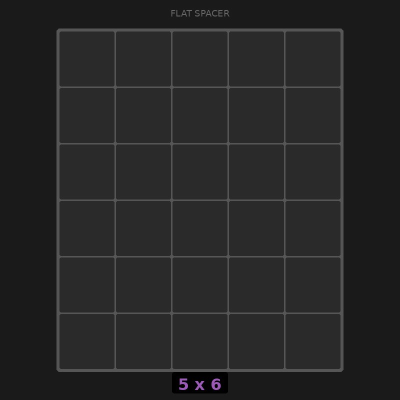 [RR-SF-5x6] Spacer 5x6 Flat