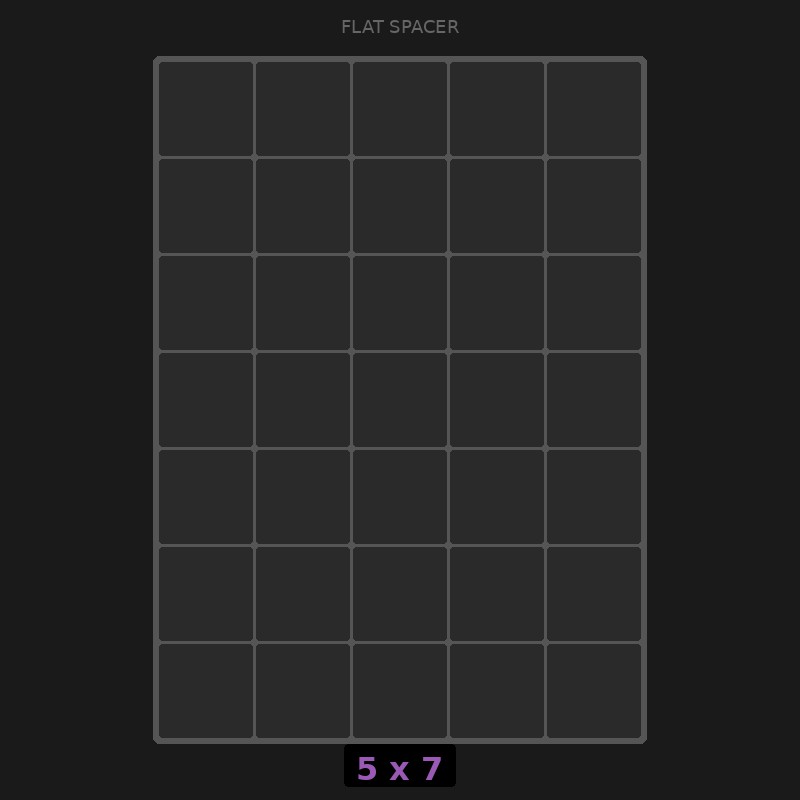 Spacer 5x7 Flat
