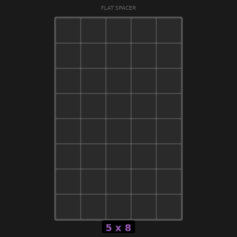 Spacer 5x8 Flat