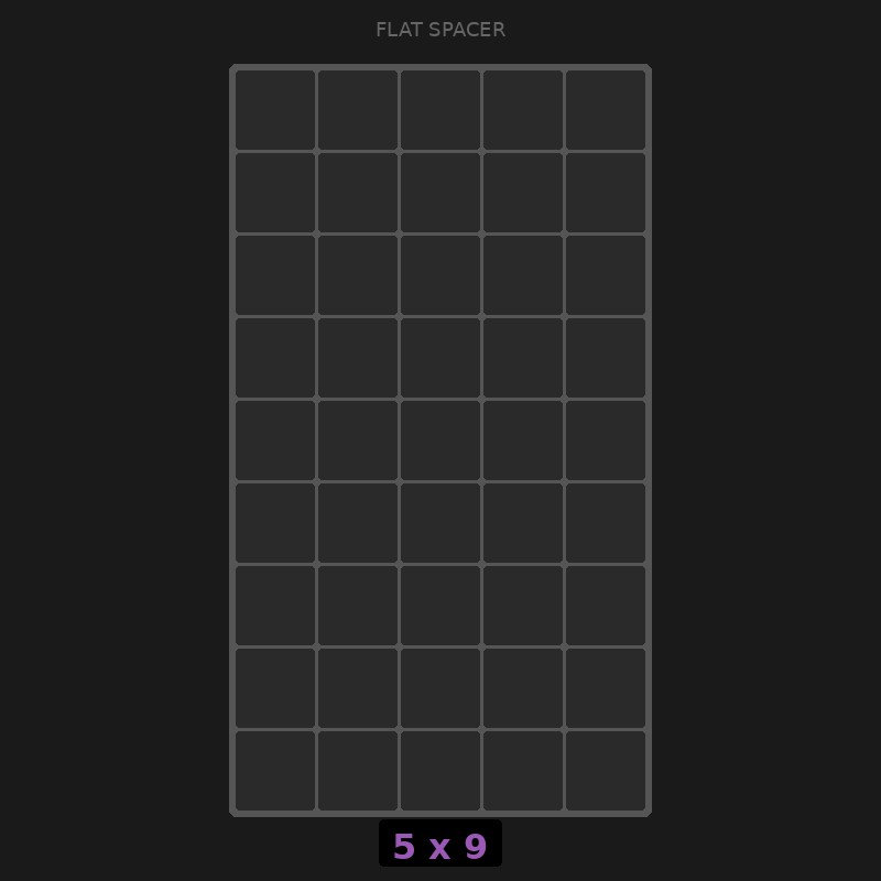 Spacer 5x9 Flat