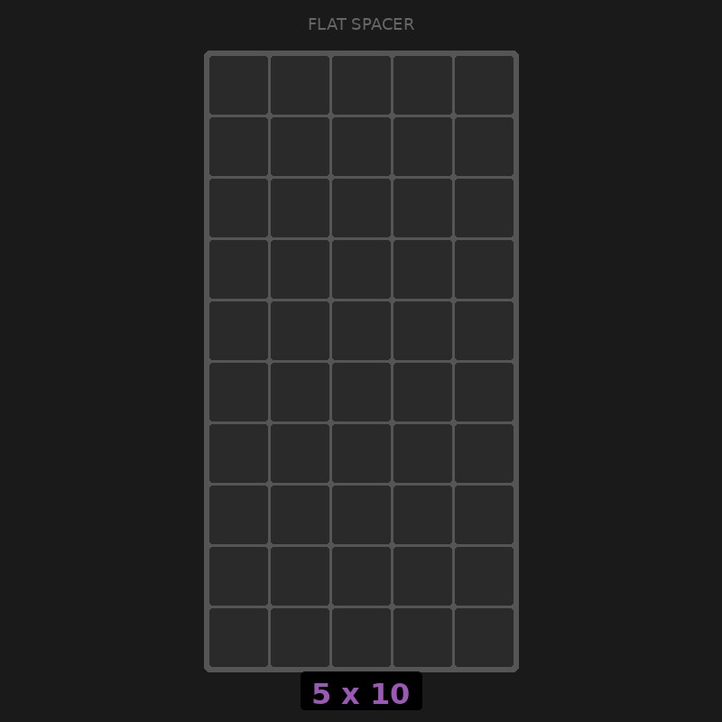 Spacer 5x10 Flat