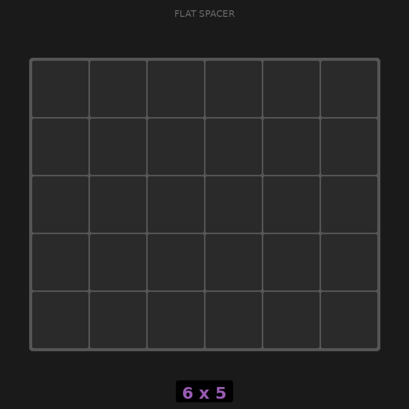 Spacer 6x5 Flat