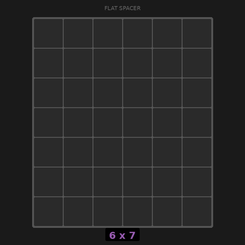 Spacer 6x7 Flat