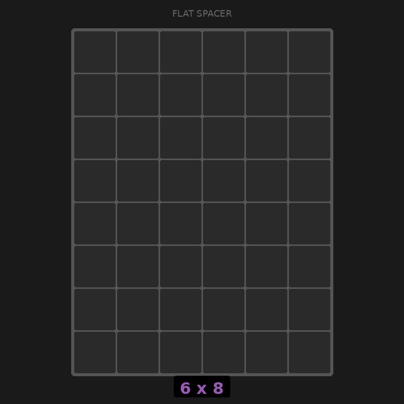 Spacer 6x8 Flat