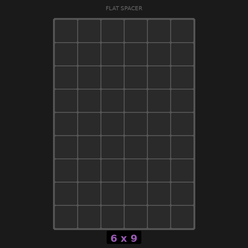 Spacer 6x9 Flat