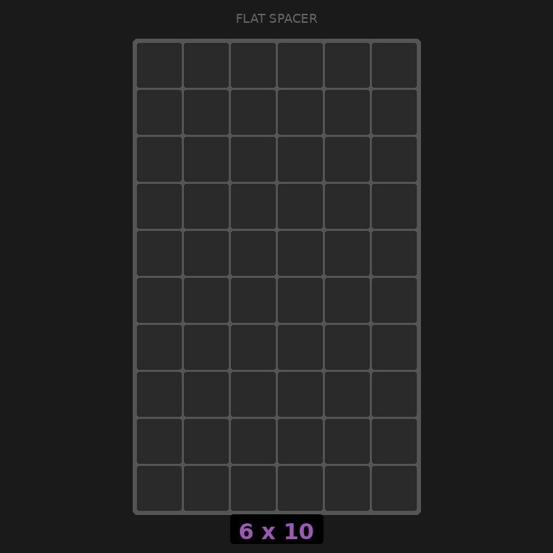 Spacer 6x10 Flat