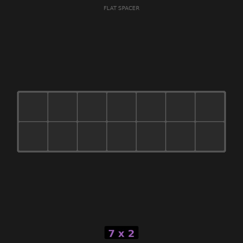 Spacer 7x2 Flat