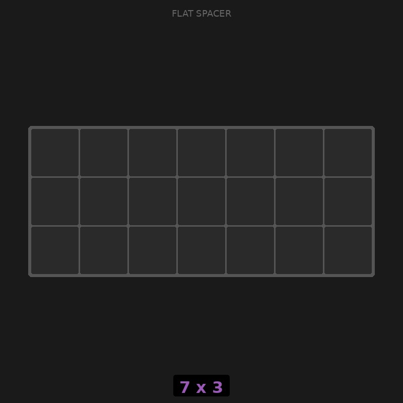 Spacer 7x3 Flat