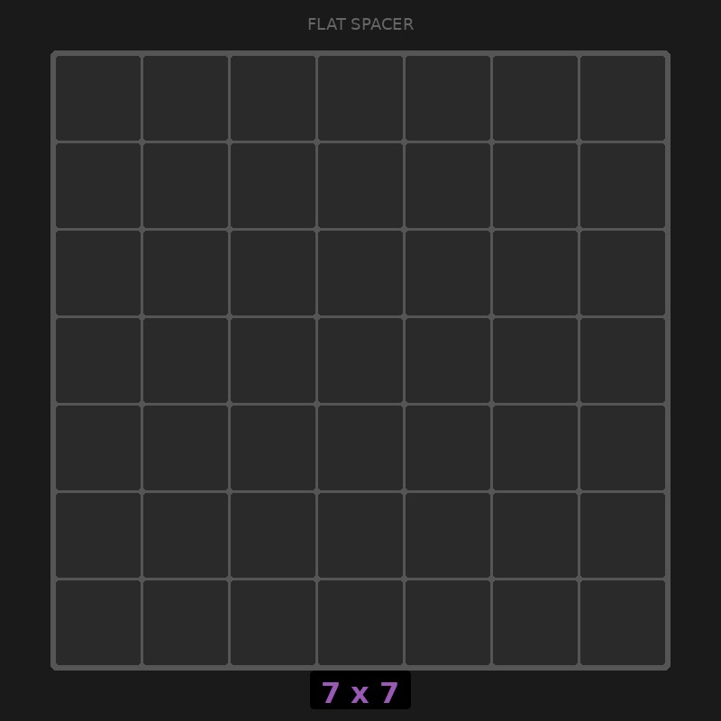 [RR-SF-7x7] Spacer 7x7 Flat