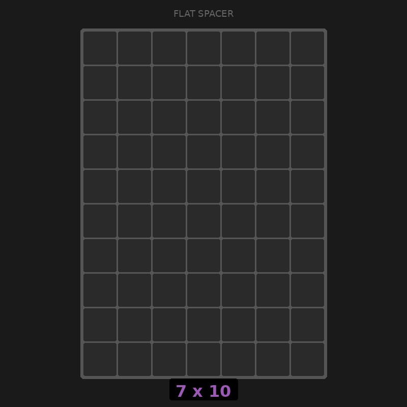 Spacer 7x10 Flat