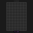 Spacer 7x10 Flat