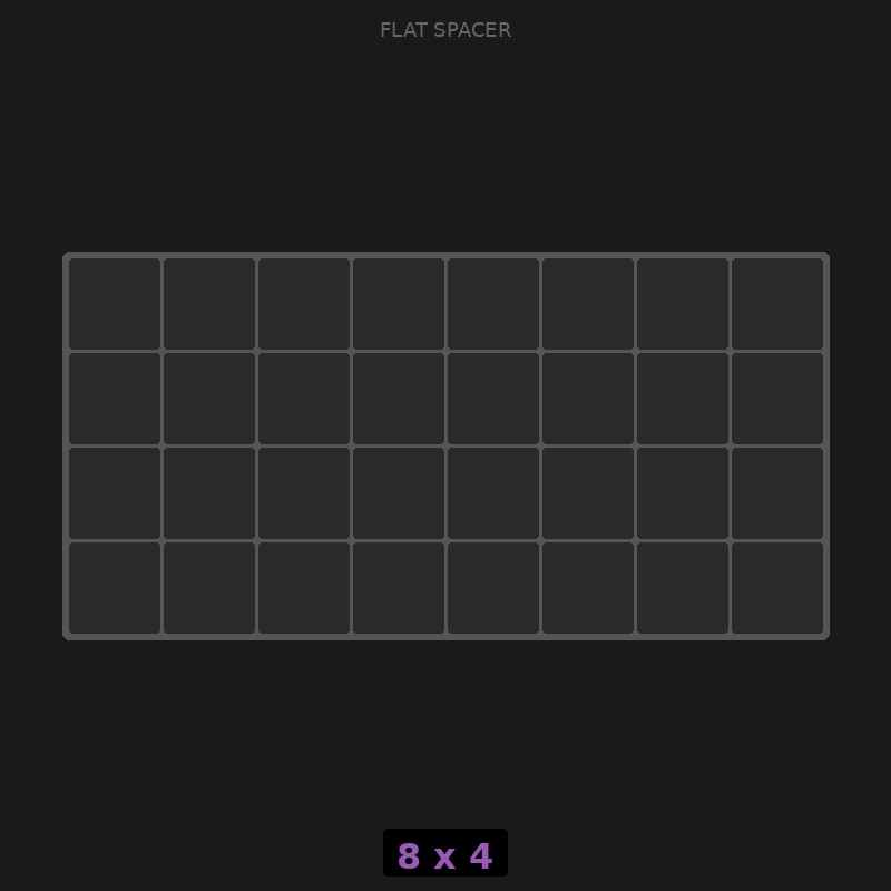 [RR-SF-8x4] Spacer 8x4 Flat