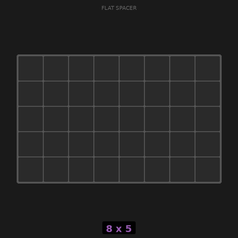 Spacer 8x5 Flat