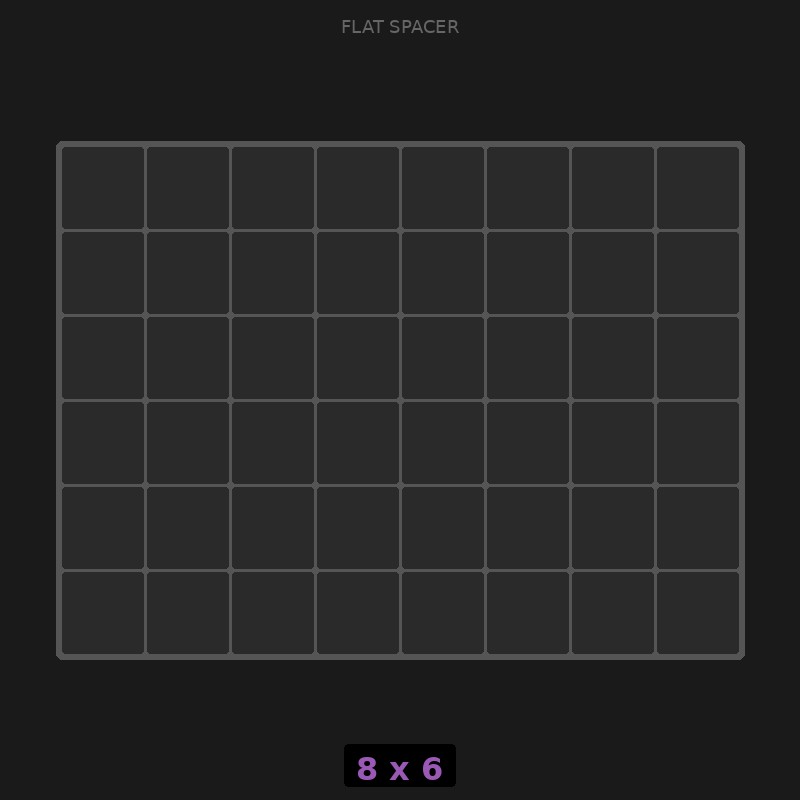 [RR-SF-8x6] Spacer 8x6 Flat