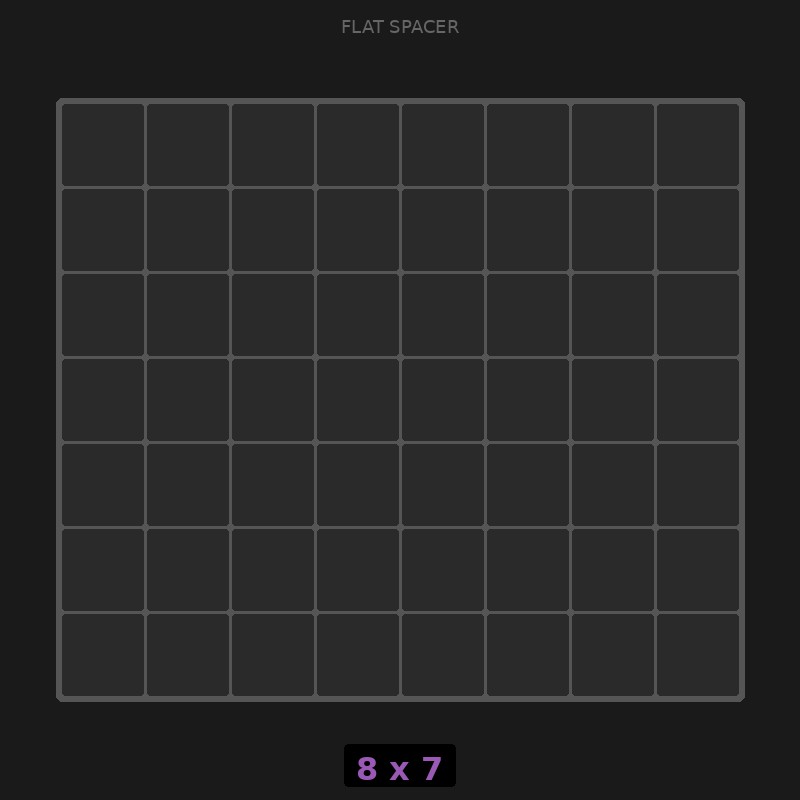Spacer 8x7 Flat