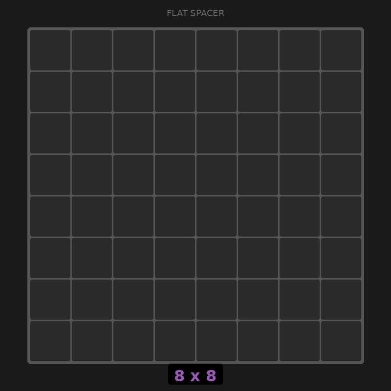 Spacer 8x8 Flat