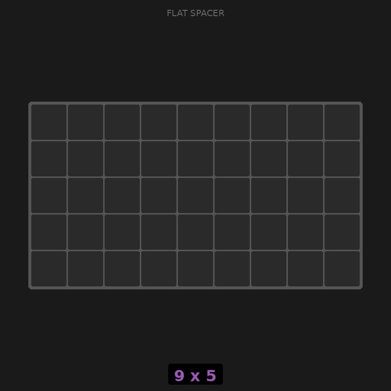 Spacer 9x5 Flat