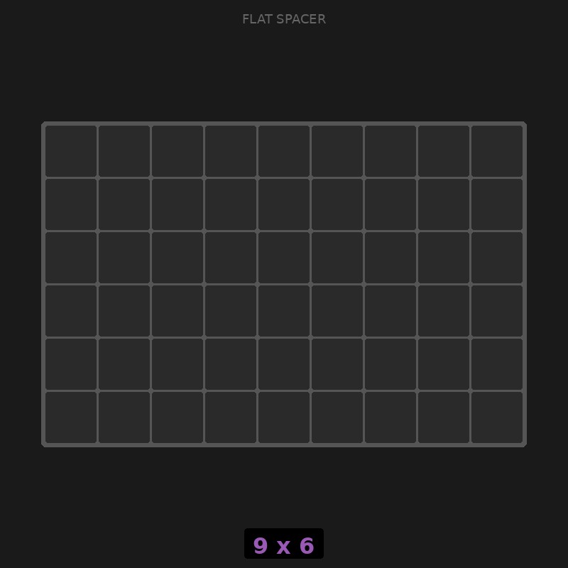 Spacer 9x6 Flat