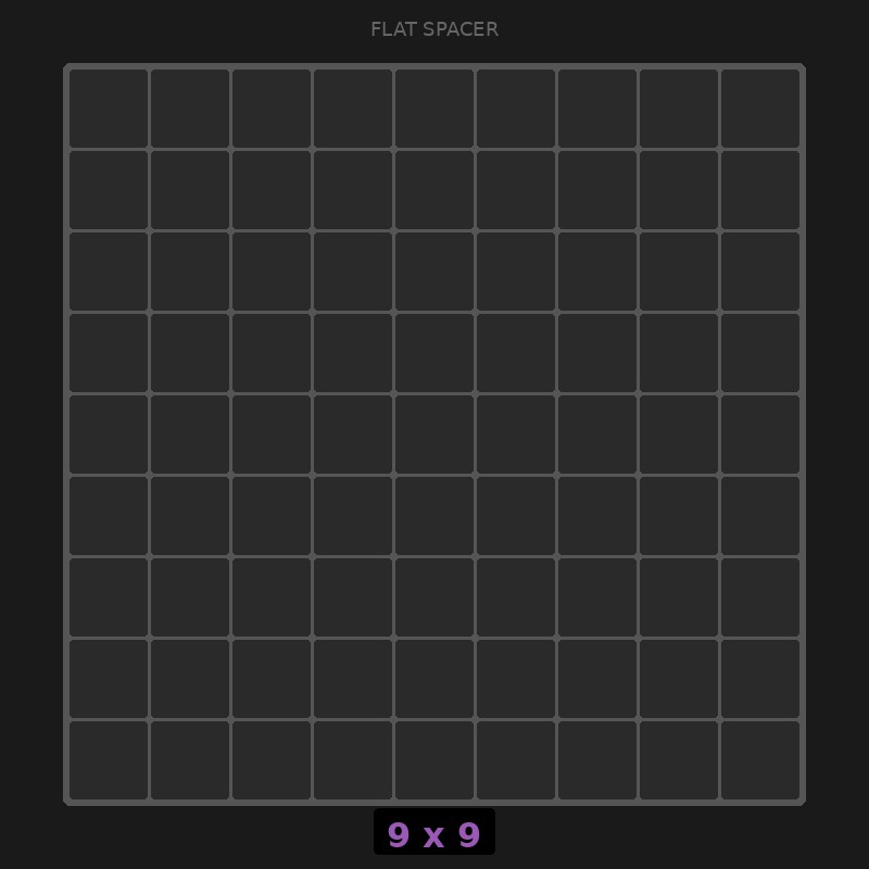 Spacer 9x9 Flat