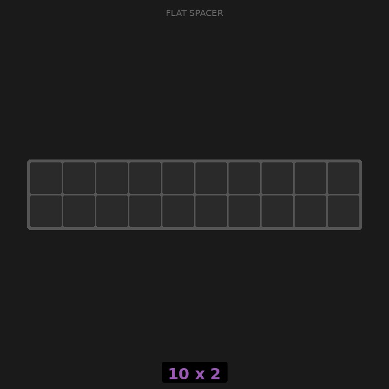 [RR-SF-10x2] Spacer 10x2 Flat